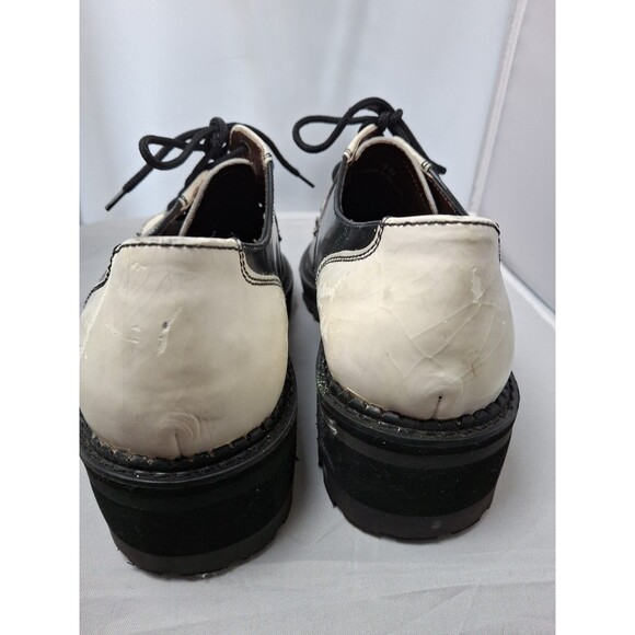 VINTAGE BED STU Creepers Spectator Shoes Black & White Tuxedo Derby Men\'s Sz 10 main image 5